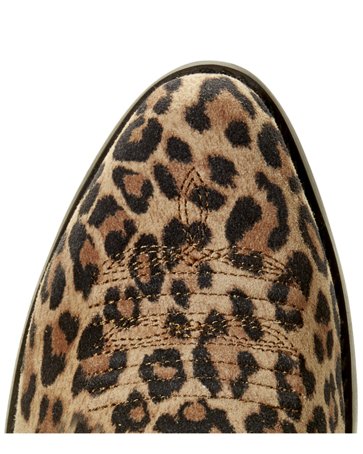 western leopard booties