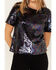 Image #3 - Molly Bracken Women's Oil Slick Sequin Top, Black, hi-res