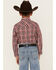 Image #4 - Wrangler Retro Boys' Plaid Print Long Sleeve Snap Western Shirt , Red, hi-res