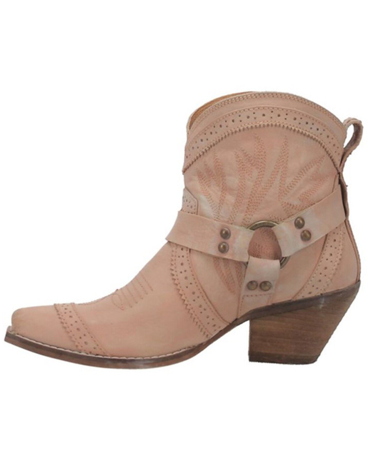 Image #3 - Dingo Women's Gummy Bear Harness Western Fashion Booties - Snip Toe, Natural, hi-res