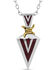 Image #1 - Montana Silversmiths Men's Red Rock Armor Necklace, Silver, hi-res
