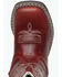 Image #6 - Old West Toddler Girls' Western Boots - Broad Square Toe, Red, hi-res