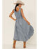 Image #4 - Scully Women's Lace-Up Jacquard Maxi Dress, Grey, hi-res