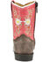 Image #4 - Smoky Mountain Toddler Girls' Autry Western Boots - Broad Square Toe, Chocolate, hi-res