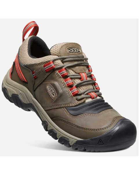 Image #1 - Keen Men's Ridge Flex Waterproof Hiking Boots - Soft Toe, Brown, hi-res