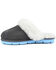 Superlamb Women's Onager Charcoal Suede Leather Casual Slip-On Mule , Charcoal, hi-res