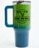 Image #1 - Boot Barn 40oz Take No Bull Tumbler With Handle, Green, hi-res