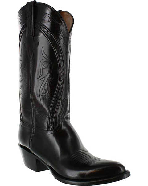 Image #1 - Lucchese Men's Western Boots - Pointed Toe, Black Cherry, hi-res