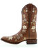 Botas Caborca For Liberty Black Women's Floral Embroidered Western Boots - Square Toe, Tan, hi-res