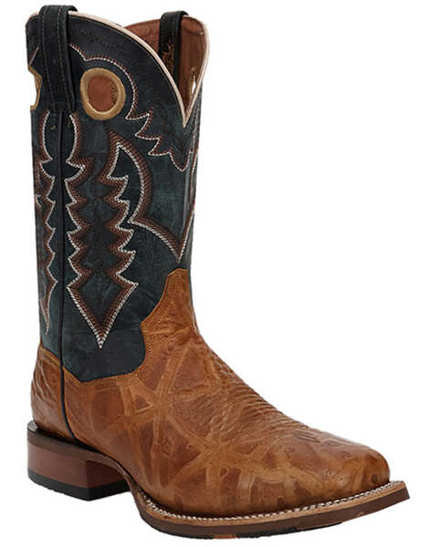 Image #1 - Dan Post Men's Pull-On Western Boots - Broad Square Boots , Honey, hi-res