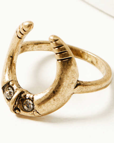 Image #5 - Shyanne Women's Golden Hour 5-Piece Mixed Ring Set, Gold, hi-res