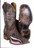 Image #2 - Tin Haul Men's Gnarly Bite Western Boots - Broad Square Toe, Brn Bomber, hi-res
