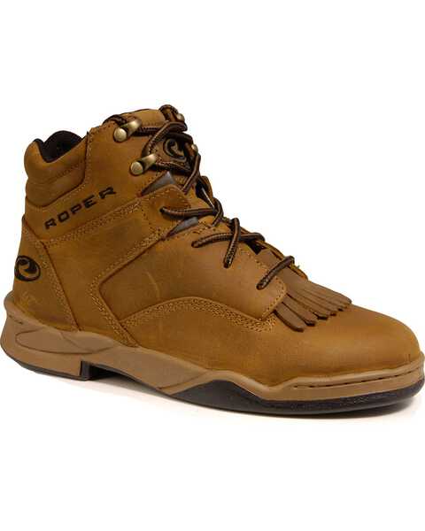 Image #1 - Roper Men's Honey Bun HorseShoes Classic Original Boots, Brown, hi-res