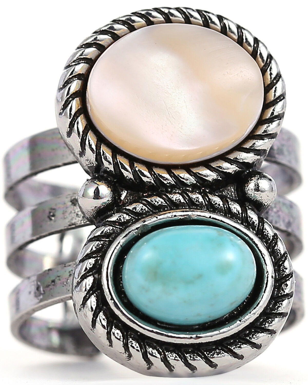 Image #1 - Cowgirl Confetti Women's Warm Waters Ring, Silver, hi-res