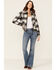 Image #4 - Stetson Women's Ombre Plaid Jacket, Black, hi-res