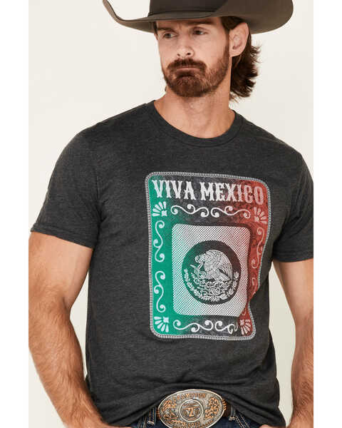 Image #3 - Cody James Men's Gray Viva Mexico Graphic T-Shirt , Grey, hi-res