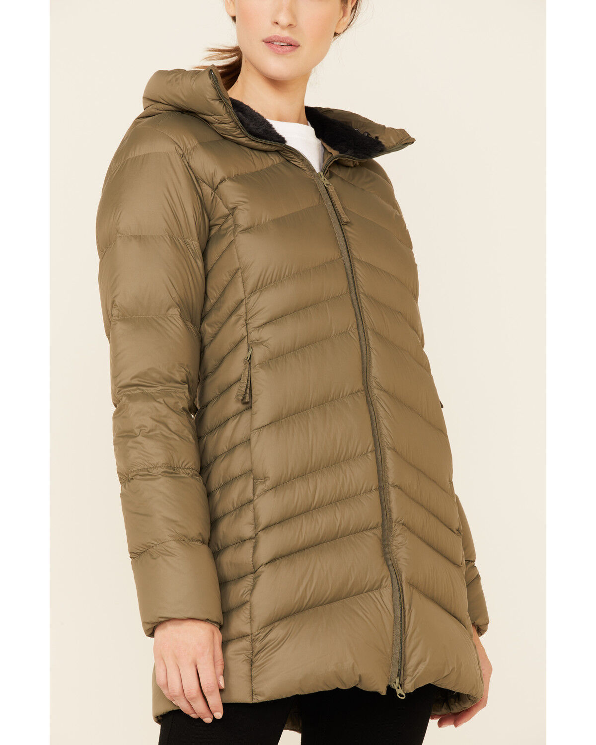 Image #3 - Columbia Women's Autumn Park Hooded Zip-Front Down Puffer Jacket, Green, hi-res