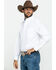 Ariat Men's Winkle Free  Long Sleeve Button Down Western Shirt , White, hi-res