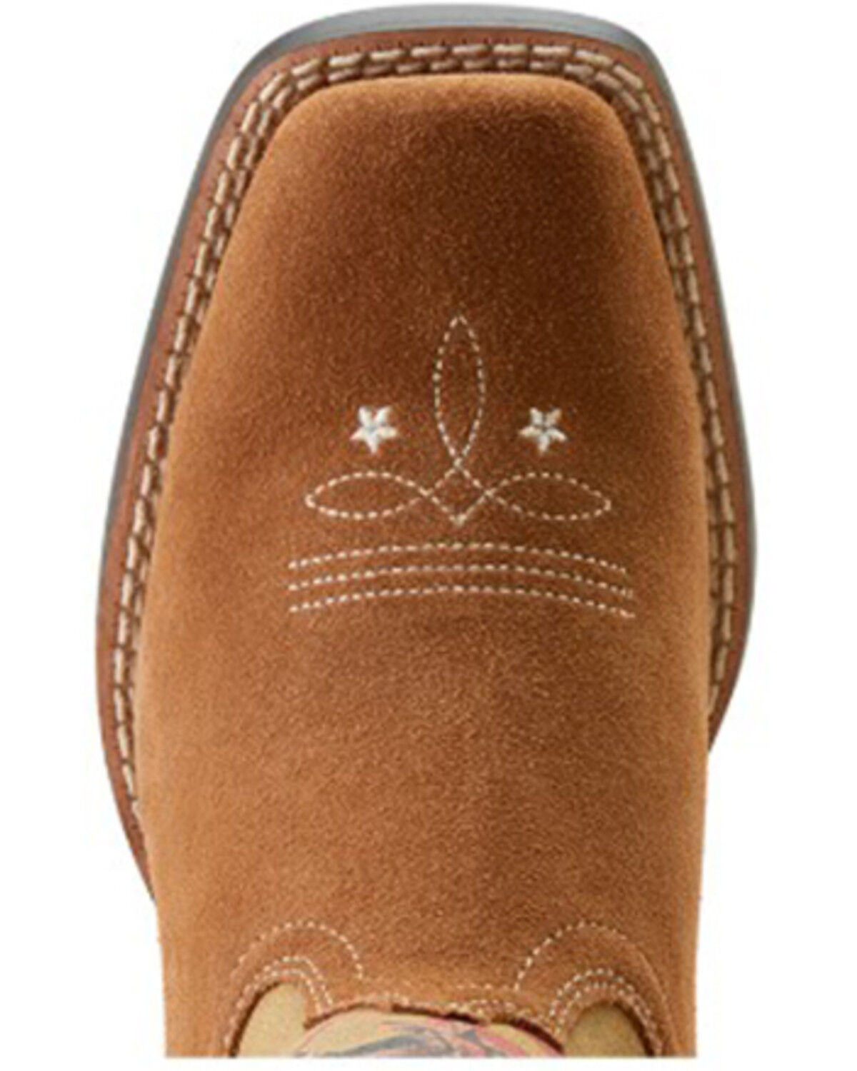 Image #4 - Ariat X Rodeo Quincy Girls' American Cowboy Futurity Western Boots - Broad Square Toe, Brown, hi-res