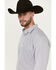 Image #2 - Ariat Men's Wes Geo Print Long Sleeve Button-Down Western Shirt - Big, Dark Blue, hi-res
