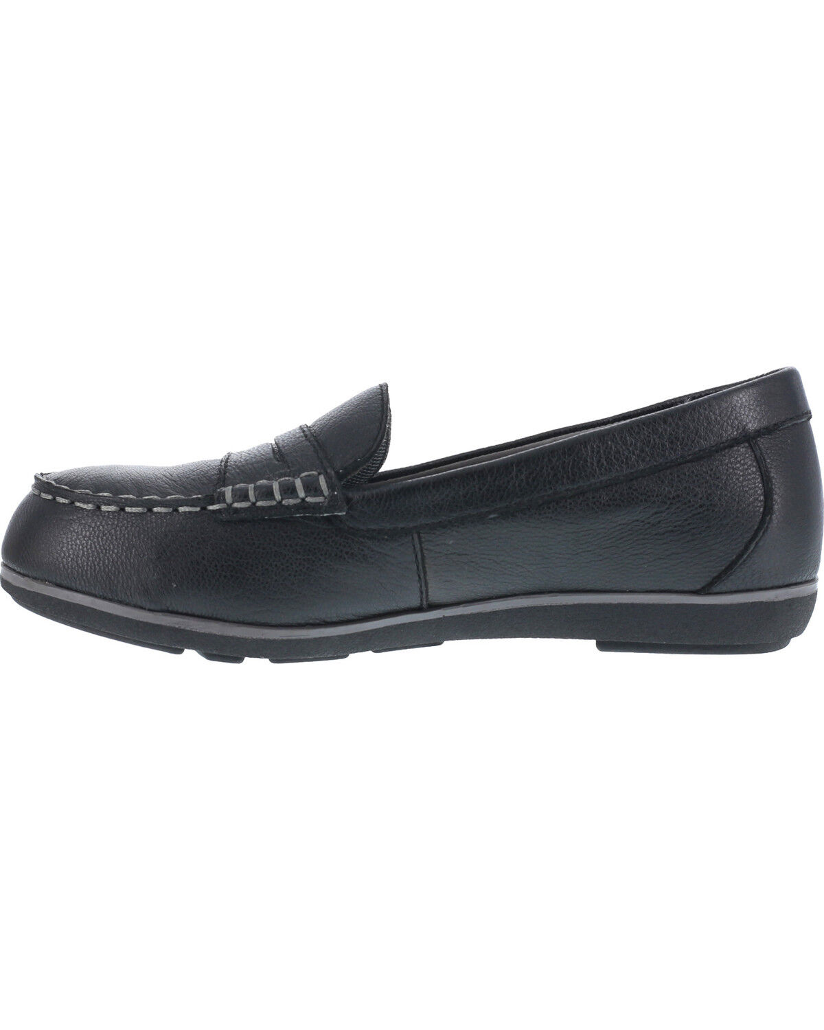 Image #4 - Rockport Women's Top Shore Penny Loafer Shoes - Steel Toe, Black, hi-res