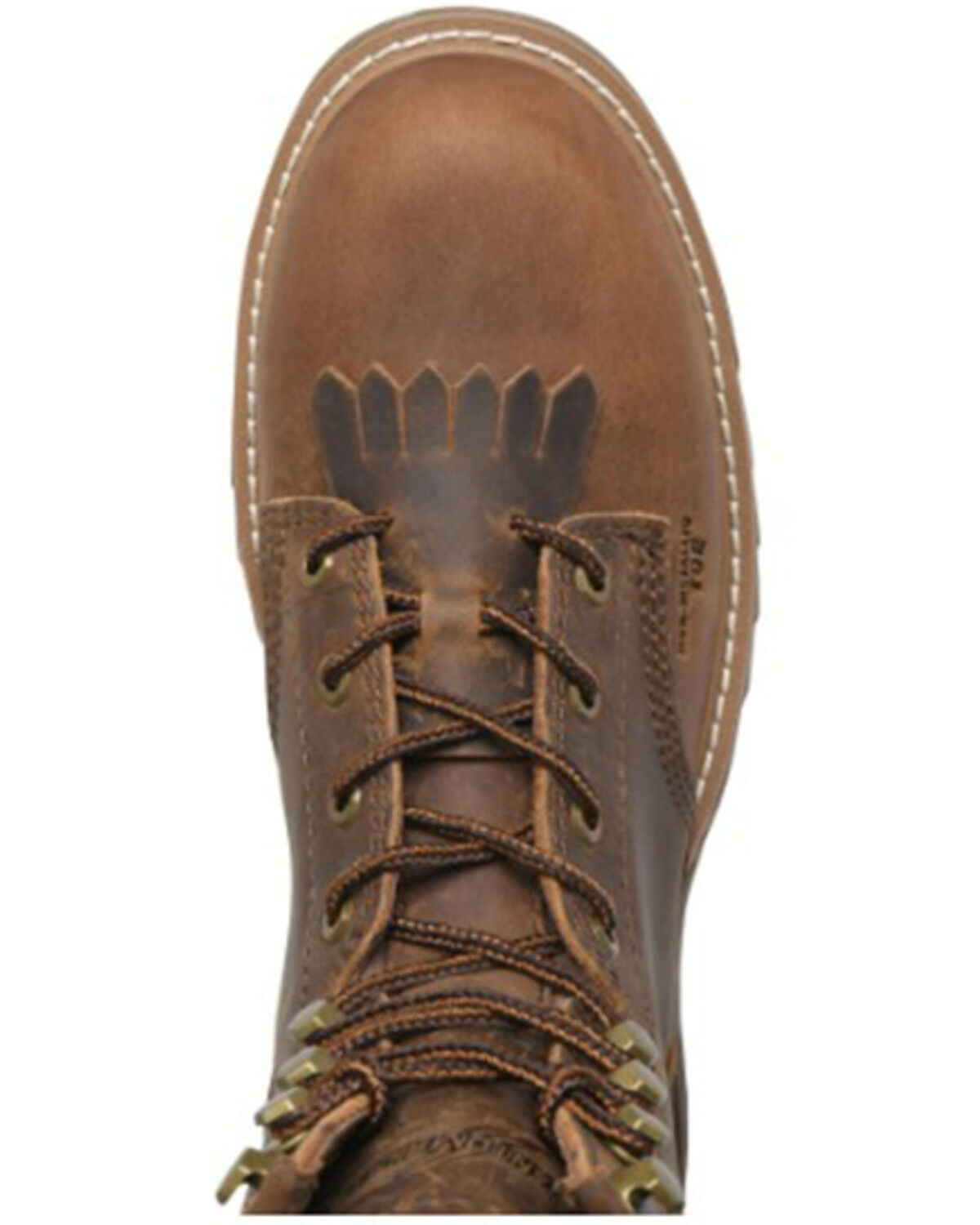 Image #4 - Double H Men's 8" Western Work Boots - Composite Toe, Medium Brown, hi-res