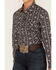 Image #3 - Rough Stock by Panhandle Women's Southwestern Print Long Sleeve Pearl Snap Western Shirt, Black, hi-res