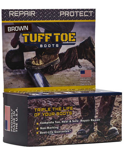 Tuff Toe Work Boot Toe Repair, Brown, hi-res