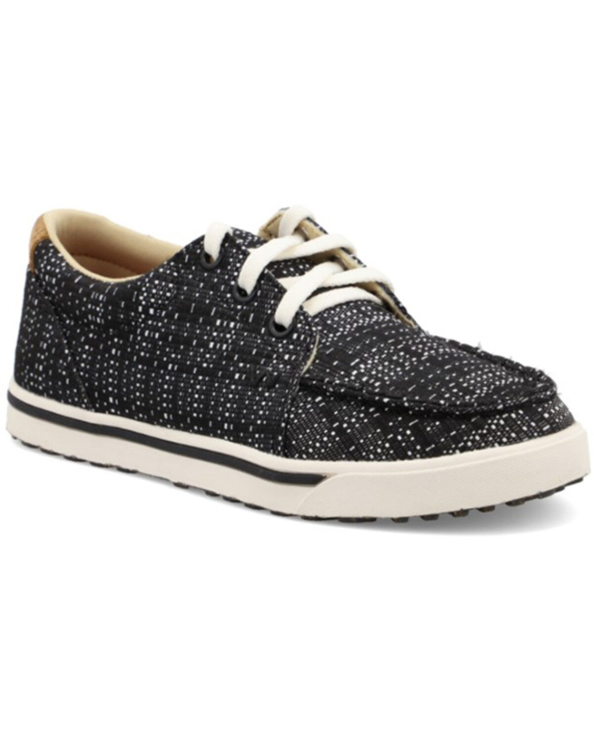 Image #1 - Wrangler Footwear Youth Classic Low Top Shoe, Black/white, hi-res