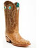 Image #1 - Corral Women's Exotic Ostrich Western Boots - Square Toe, Honey, hi-res