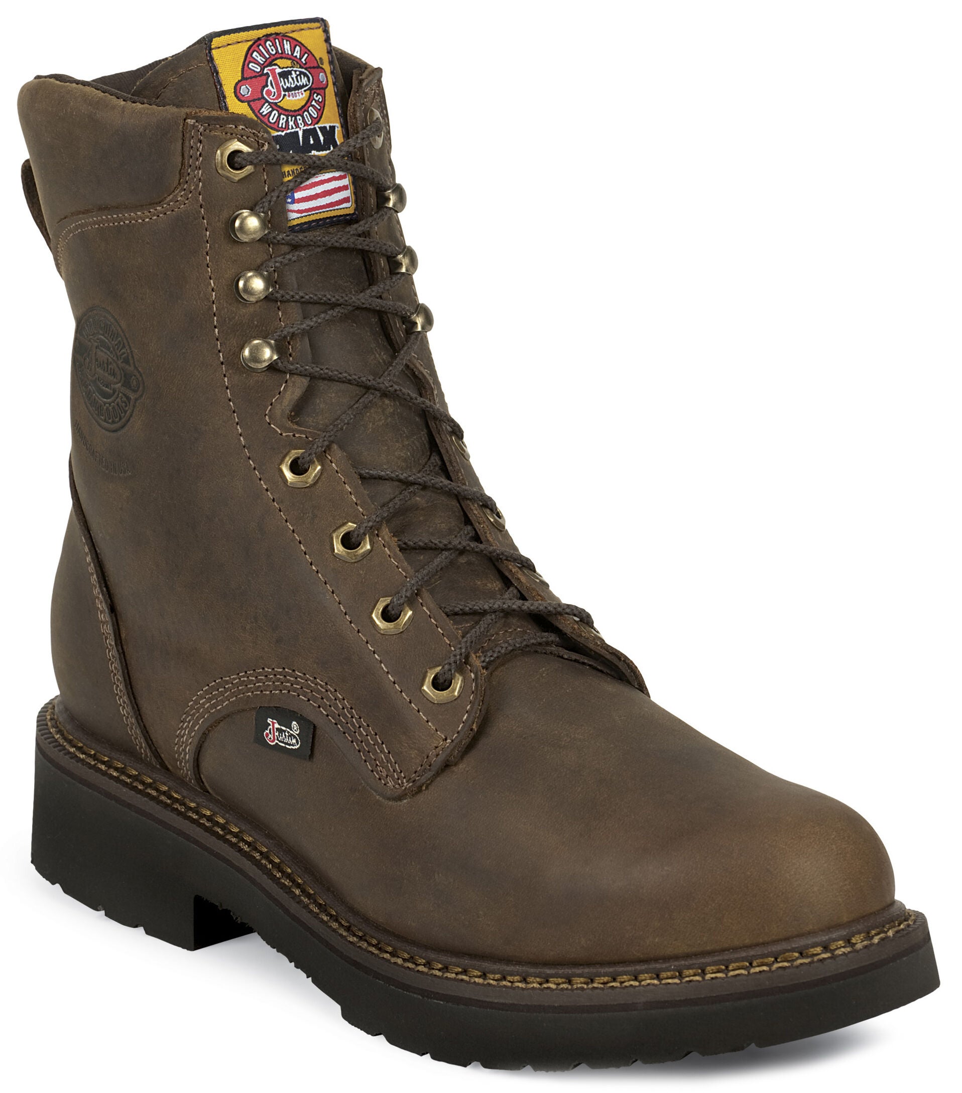 justin screwdriver work boots