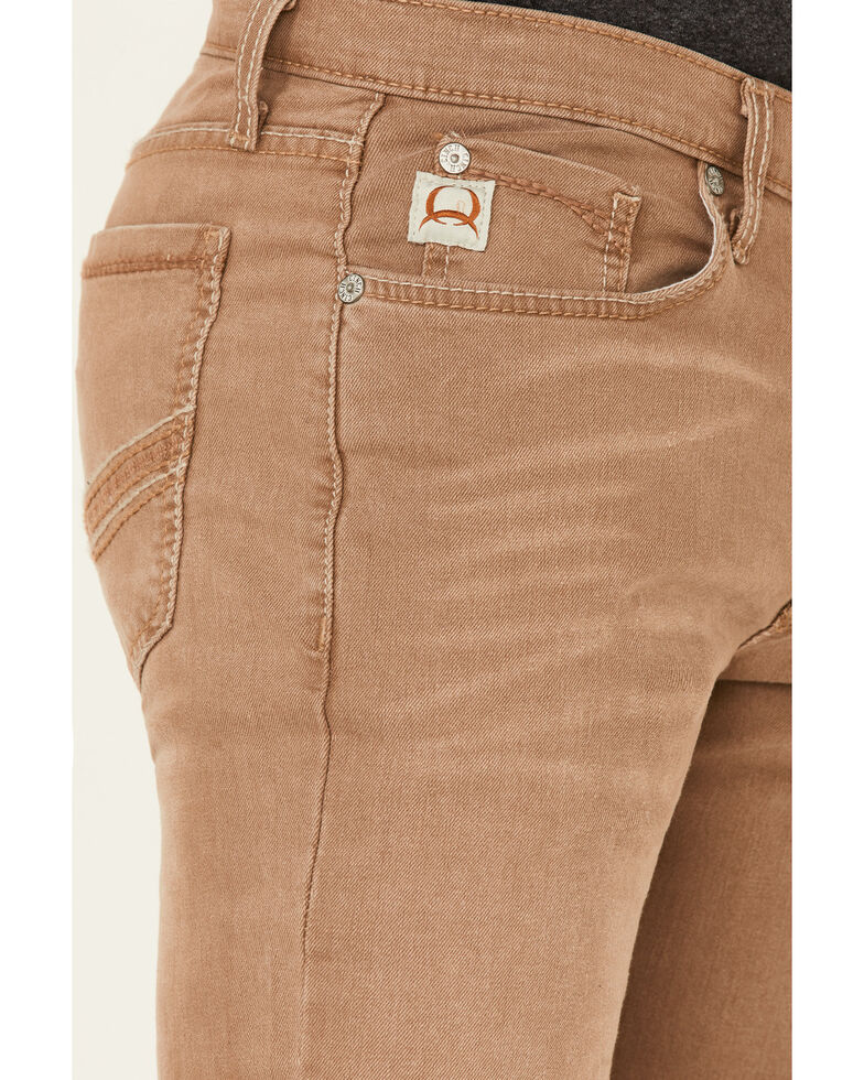Cinch Men's Ian Khaki Wash Performance Stretch Slim Bootcut Jeans