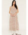 Image #1 - Cotton & Rye Women's Boot Barn Exclusive Ditsy Daisy Floral Print Sleeveless Button-Down Midi Dress, Cream, hi-res