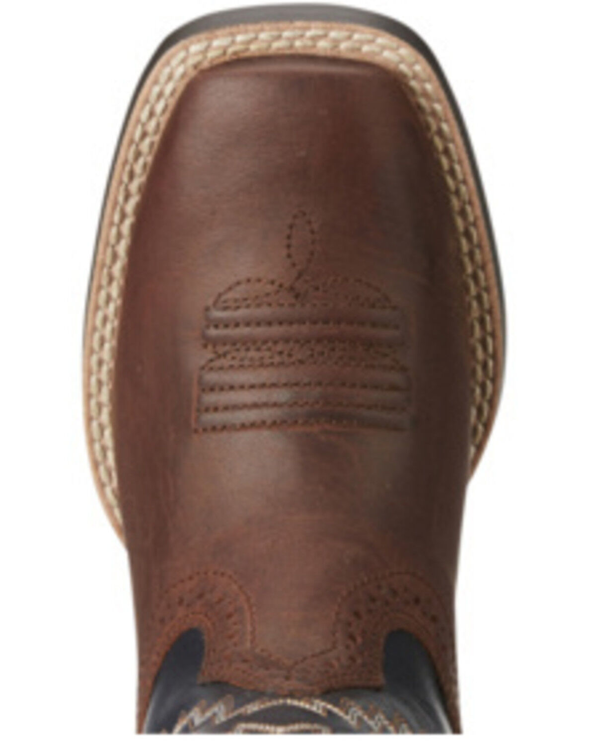 Image #4 - Ariat Little Boys' Tycoon Western Boots - Broad Square Toe, Brown, hi-res