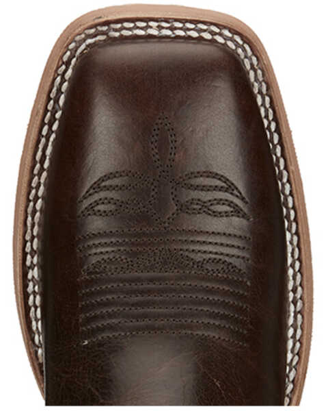 Image #6 - Justin Men's Lyle Umber Western Boots - Broad Square Toe , Dark Brown, hi-res