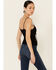 Image #4 - Mystree Women's Sweater-Knit Lace-Up Cami, Black, hi-res