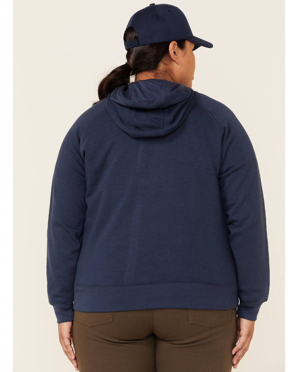 Image #4 - Ariat Women's Serape Logo Hoodie Sweatshirt - Plus, Navy, hi-res