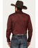 Image #4 - Rough Stock by Panhandle Men's Bandana Paisley Print Long Sleeve Snap Stretch Western Shirt, Burgundy, hi-res