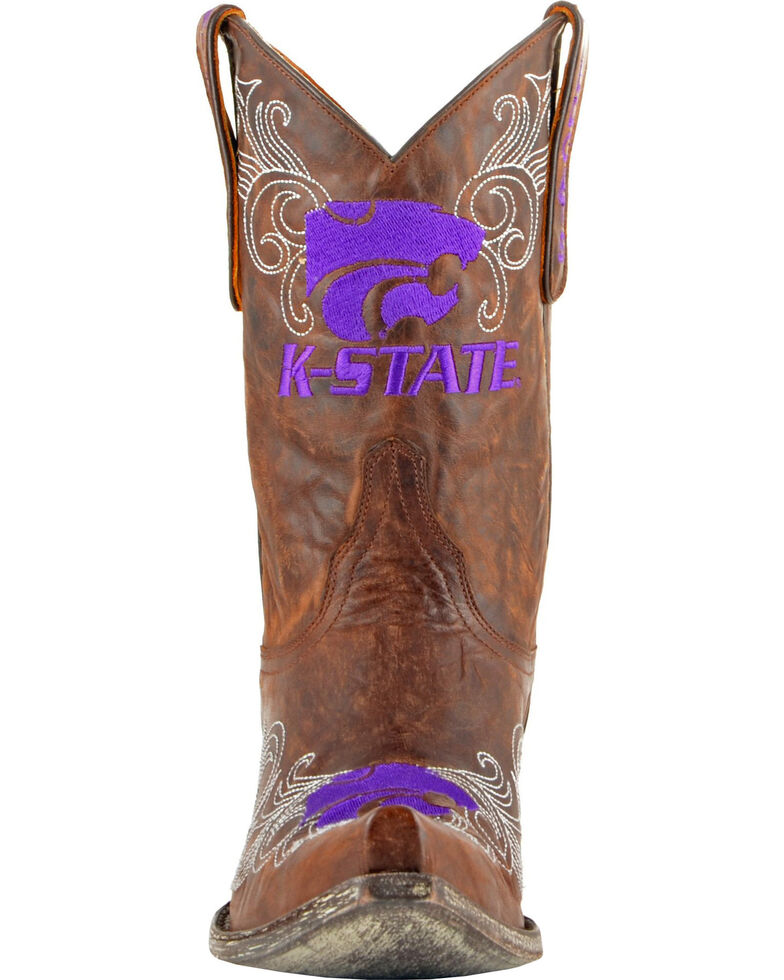 Gameday Kansas State University Cowgirl Boots - Snip Toe, Brass, hi-res