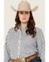 Image #2 - Ariat Women's Kirby Striped Print Long Sleeve Button-Down Stretch Western Shirt - Plus , Blue, hi-res