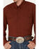 Image #3 - RANK 45® Men's Roughie Performance Long Sleeve Western Button-Down Shirt, Red, hi-res