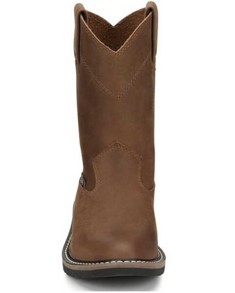 Image #4 - Justin Boys' Roper Western Boots - Round Toe , Brown, hi-res