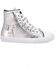 Image #2 - Dingo Women's Knarly Metallic High Top Sneaker, Silver, hi-res