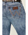 Image #4 - Wrangler Retro Men's Medium Wash Applewood Slim Straight Stretch Denim Jeans, Medium Wash, hi-res