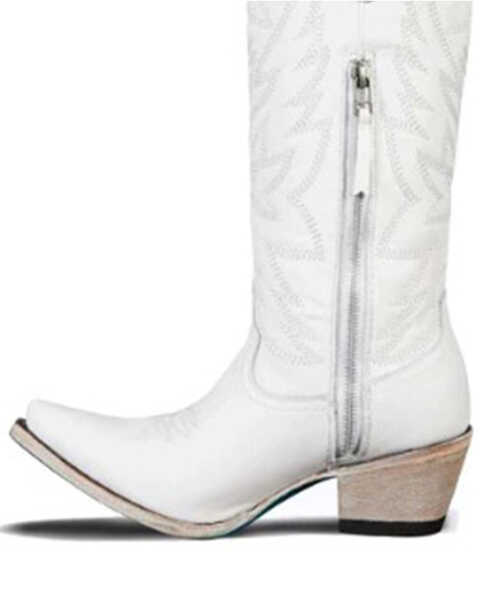Image #2 - Lane Women's Smokeshow Tall Western Boots - Snip Toe, White, hi-res