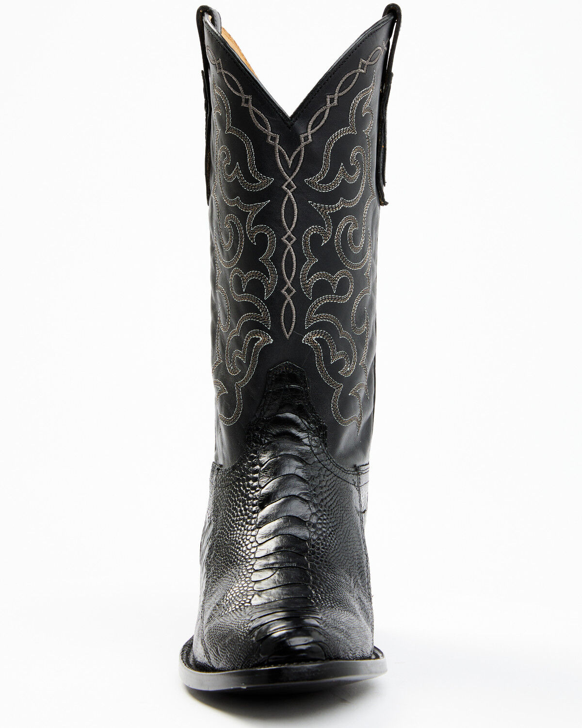 Image #5 - Cody James Men's Exotic Ostrich Leg Western Boots - Round Toe, Black, hi-res