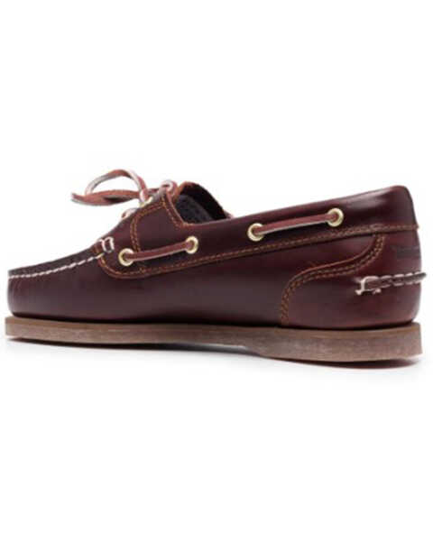 Image #3 - Timberland Women's Classic Boat 2-Eye Lace Boat Shoe - Moc Toe , Brown, hi-res