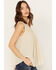 Image #2 - Molly Bracken Women's Crochet Sleeveless Peasant Top, Ivory, hi-res