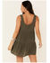 Wild Moss Women's Swiss Dot Tiered Dress, Olive, hi-res