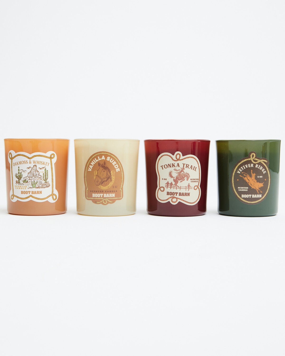 Image #2 - Boot Barn Candle Gift Set - 4 Piece, Brown, hi-res